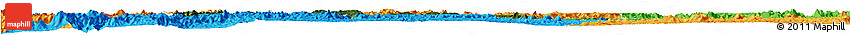 Satellite Horizon Map of Haut-Como (Medouneu), political outside
