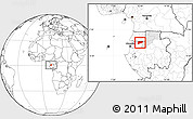 Blank Location Map of Haut-Como (Medouneu), highlighted parent region