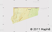 Physical Map of Haut-Como (Medouneu), cropped outside