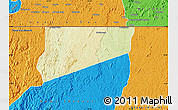 Physical Map of Haut-Como (Medouneu), political outside