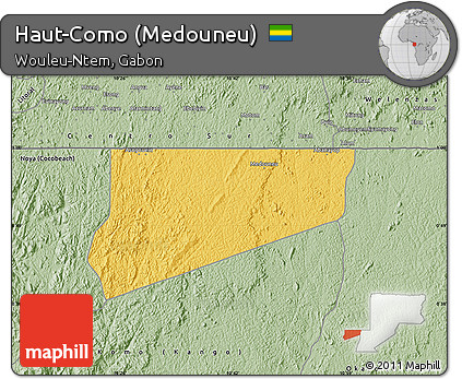 Savanna Style Map of Haut-Como (Medouneu)