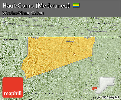 Savanna Style Map of Haut-Como (Medouneu)