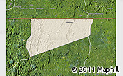 Shaded Relief Map of Haut-Como (Medouneu), satellite outside