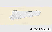 Classic Style Panoramic Map of Haut-Como (Medouneu), single color outside