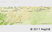 Physical Panoramic Map of Haut-Como (Medouneu)