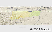 Physical Panoramic Map of Haut-Como (Medouneu), shaded relief outside