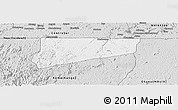 Silver Style Panoramic Map of Haut-Como (Medouneu)