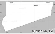 Gray Simple Map of Haut-Como (Medouneu), single color outside