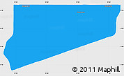 Political Simple Map of Haut-Como (Medouneu), single color outside
