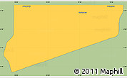 Savanna Style Simple Map of Haut-Como (Medouneu), single color outside