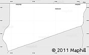Silver Style Simple Map of Haut-Como (Medouneu)