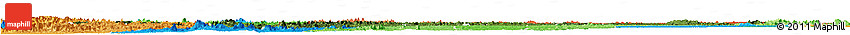 Satellite Horizon Map of Wouleu-Ntem, political shades outside