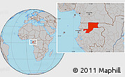 Gray Location Map of Wouleu-Ntem