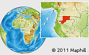 Physical Location Map of Wouleu-Ntem