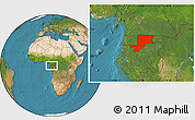Satellite Location Map of Wouleu-Ntem