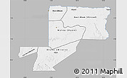 Gray Map of Wouleu-Ntem, single color outside