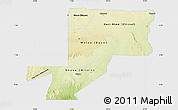 Physical Map of Wouleu-Ntem, single color outside