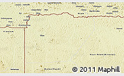 Physical 3D Map of Ntem (Bitam)