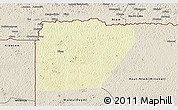 Physical 3D Map of Ntem (Bitam), shaded relief outside