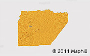 Political 3D Map of Ntem (Bitam), single color outside
