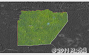 Satellite 3D Map of Ntem (Bitam), darken, desaturated