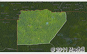 Satellite 3D Map of Ntem (Bitam), darken