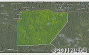 Satellite 3D Map of Ntem (Bitam), semi-desaturated