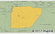 Savanna Style 3D Map of Ntem (Bitam)