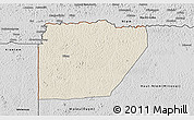 Shaded Relief 3D Map of Ntem (Bitam), desaturated