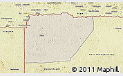 Shaded Relief 3D Map of Ntem (Bitam), physical outside