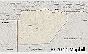 Shaded Relief 3D Map of Ntem (Bitam), semi-desaturated