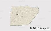 Shaded Relief 3D Map of Ntem (Bitam), single color outside
