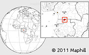 Blank Location Map of Ntem (Bitam)