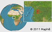 Satellite Location Map of Ntem (Bitam)
