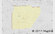 Physical Map of Ntem (Bitam), lighten, desaturated