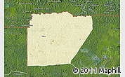 Physical Map of Ntem (Bitam), satellite outside
