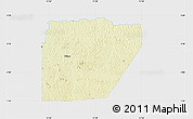 Physical Map of Ntem (Bitam), single color outside