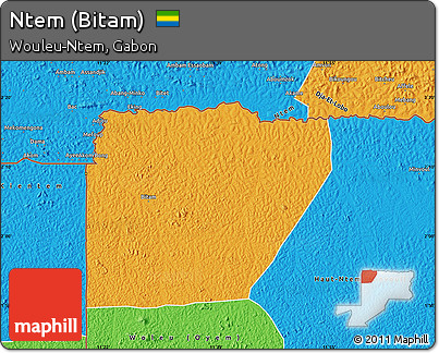 Political Map of Ntem (Bitam)