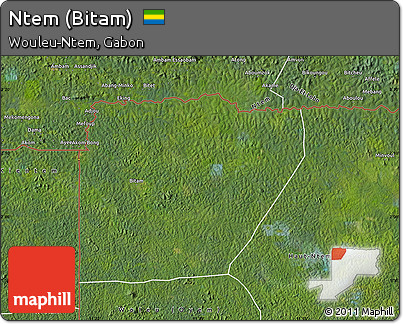 Satellite Map of Ntem (Bitam)