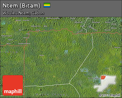 Satellite Map of Ntem (Bitam)
