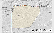 Shaded Relief Map of Ntem (Bitam), desaturated