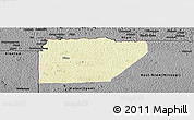 Physical Panoramic Map of Ntem (Bitam), darken, desaturated