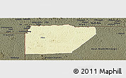 Physical Panoramic Map of Ntem (Bitam), darken