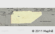 Physical Panoramic Map of Ntem (Bitam), darken, semi-desaturated