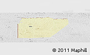 Physical Panoramic Map of Ntem (Bitam), lighten, desaturated