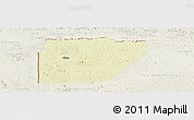 Physical Panoramic Map of Ntem (Bitam), lighten