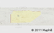 Physical Panoramic Map of Ntem (Bitam), lighten, semi-desaturated