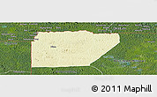 Physical Panoramic Map of Ntem (Bitam), satellite outside