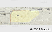 Physical Panoramic Map of Ntem (Bitam), semi-desaturated