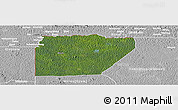 Satellite Panoramic Map of Ntem (Bitam), lighten, desaturated